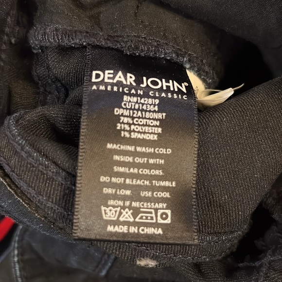 Dear John Gisele High Waisted Skinny Jean w/ Navy/Red Velvet Side Stripe.  Sz 26 - Picture 4 of 4